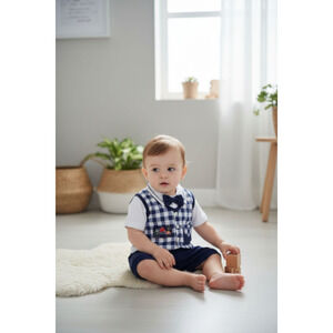 Petite Bears Baby Boy 3-Piece Outfit – Size 6 to 9 Months